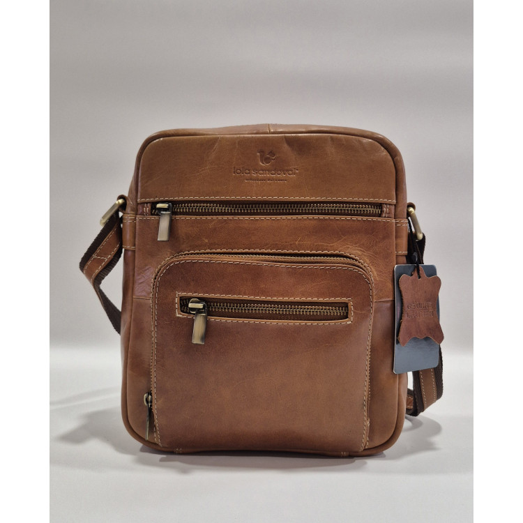 BOLSO BANDOLERA PIEL VACUNA HOMBRE LOLA SANDOVAL4075 BOLSO BANDOLERA PIEL VACUNA HOMBRE LOLA SANDOVAL4075