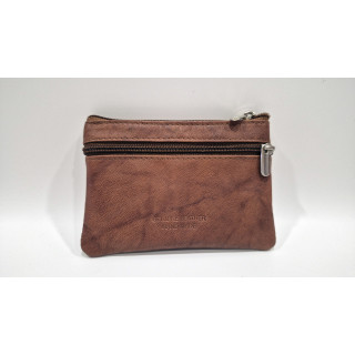 MONEDERO BILLETERO PIEL 3 CREMALLERAS