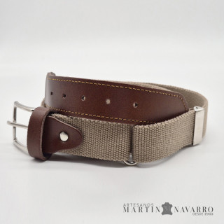 CINTURON ELASTICO REGULABLE LISO 3 CM.