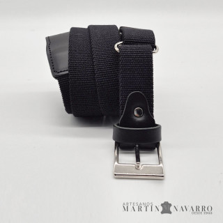 CINTURON ELASTICO REGULABLE LISO 3 CM.