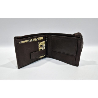 CARTERA CABALLERO AMERICANA CIERRE ELASTICO PIEL VACUNA JAGUAR 1294