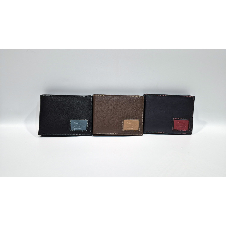 CARTERA CABALLERO AMERICANA  PIEL VACUNA JAGUAR 1311