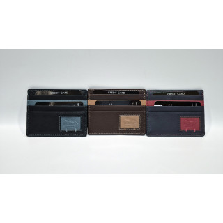 TARJETERO UNISEX PIEL VACUNA JAGUAR 1312