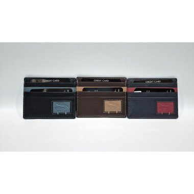 TARJETERO UNISEX PIEL VACUNA JAGUAR 1312