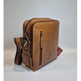 BOLSO BANDOLERA  PIEL VACUNA HOMBRE DAKAR K 5017
