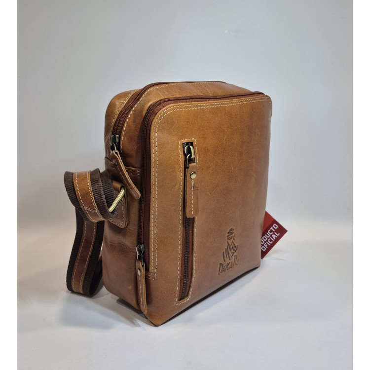 BOLSO BANDOLERA  PIEL VACUNA HOMBRE DAKAR K 5017