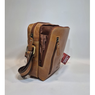 BOLSO BANDOLERA  PIEL VACUNA HOMBRE DAKAR K 5017