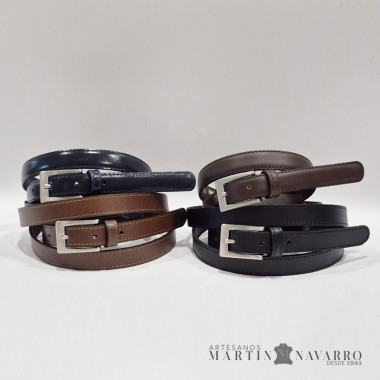 CINTURON PIEL VACUNA 2 CM