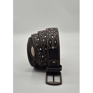 CINTURON ARTESANO PIEL VACUNA 3,5 CM. CINTURON ARTESANO PIEL VACUNA 3,5 CM.