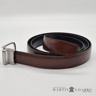 CINTURON REVERSIBLE PIEL VACUNA 3 CM. CINTURON REVERSIBLE PIEL VACUNA 3 CM.