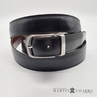 CINTURON REVERSIBLE PIEL VACUNA 3 CM. CINTURON REVERSIBLE PIEL VACUNA 3 CM.