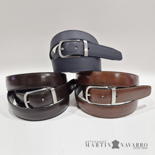 CINTURON REVERSIBLE PIEL VACUNA 3 CM. CINTURON REVERSIBLE PIEL VACUNA 3 CM.