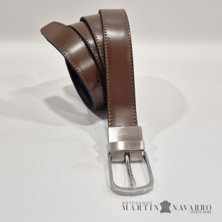 CINTURON REVERSIBLE PIEL VACUNA 3 CM. CINTURON REVERSIBLE PIEL VACUNA 3 CM.