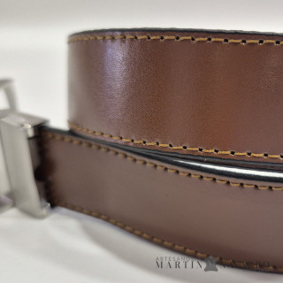 CINTURON REVERSIBLE PIEL VACUNA 3 CM. CINTURON REVERSIBLE PIEL VACUNA 3 CM.