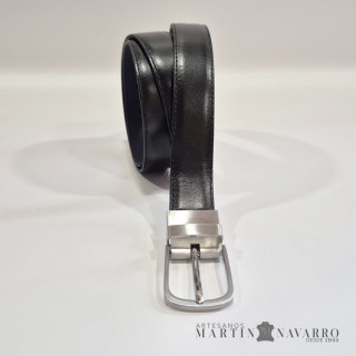 CINTURON REVERSIBLE PIEL VACUNA 3 CM. CINTURON REVERSIBLE PIEL VACUNA 3 CM.