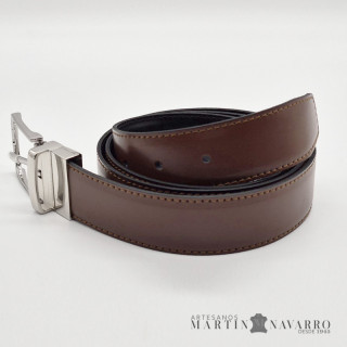 CINTURON REVERSIBLE PIEL VACUNA 3,5 CM. CINTURON REVERSIBLE PIEL VACUNA 3,5 CM.