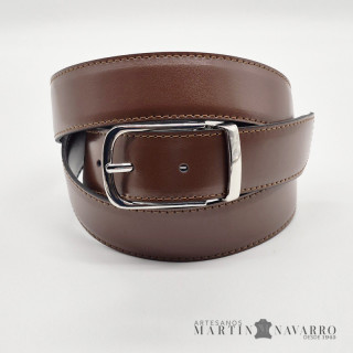 CINTURON REVERSIBLE PIEL VACUNA 3,5 CM. CINTURON REVERSIBLE PIEL VACUNA 3,5 CM.