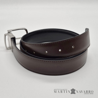 CINTURON REVERSIBLE PIEL VACUNA 3,5 CM. CINTURON REVERSIBLE PIEL VACUNA 3,5 CM.