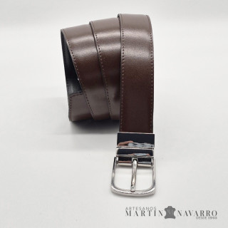 CINTURON REVERSIBLE PIEL VACUNA 3,5 CM. CINTURON REVERSIBLE PIEL VACUNA 3,5 CM.