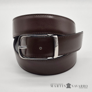 CINTURON REVERSIBLE PIEL VACUNA 3,5 CM. CINTURON REVERSIBLE PIEL VACUNA 3,5 CM.
