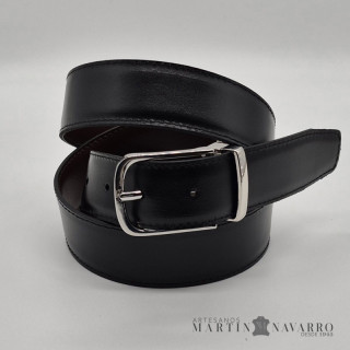 CINTURON REVERSIBLE PIEL VACUNA 3,5 CM. CINTURON REVERSIBLE PIEL VACUNA 3,5 CM.