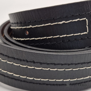 CINTURON REVERSIBLE CONTRASTE PIEL VACUNA 3,5 CM. CINTURON REVERSIBLE CONTRASTE PIEL VACUNA 3,5 CM.