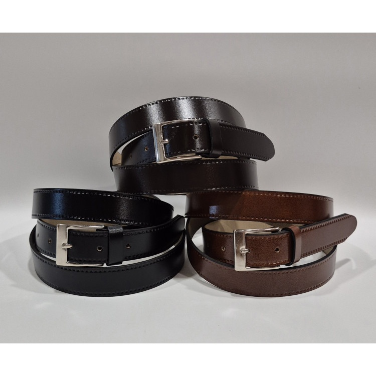 CINTURON SERRAJE LISO PIEL VACUNA 3 CM, CINTURON SERRAJE LISO PIEL VACUNA 3 CM,