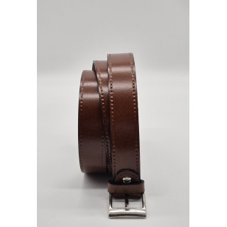 CINTURON SERRAJE LISO PIEL VACUNA 3 CM,