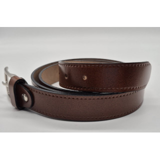 CINTURON SERRAJE LISO PIEL VACUNA 3 CM,