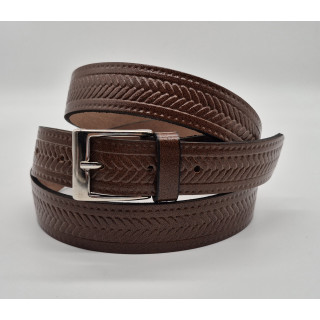 CINTURON SERRAJE GRABADO PIEL VACUNA 3 CM, CINTURON SERRAJE GRABADO PIEL VACUNA 3 CM,