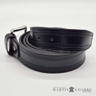 CINTURON PIEL VACUNA TK 3,5 CM.