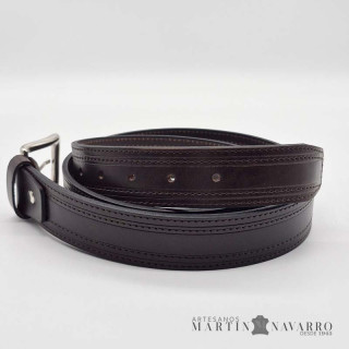 CINTURON PIEL VACUNA TK 3,5 CM.