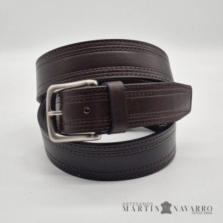CINTURON PIEL VACUNA TK 3,5 CM.