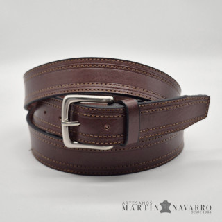 CINTURON PIEL VACUNA TK 3,5 CM. CINTURON PIEL VACUNA TK 3,5 CM.