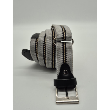 CINTURON ELASTICO REGULABLE COMBINADO 3 CM.